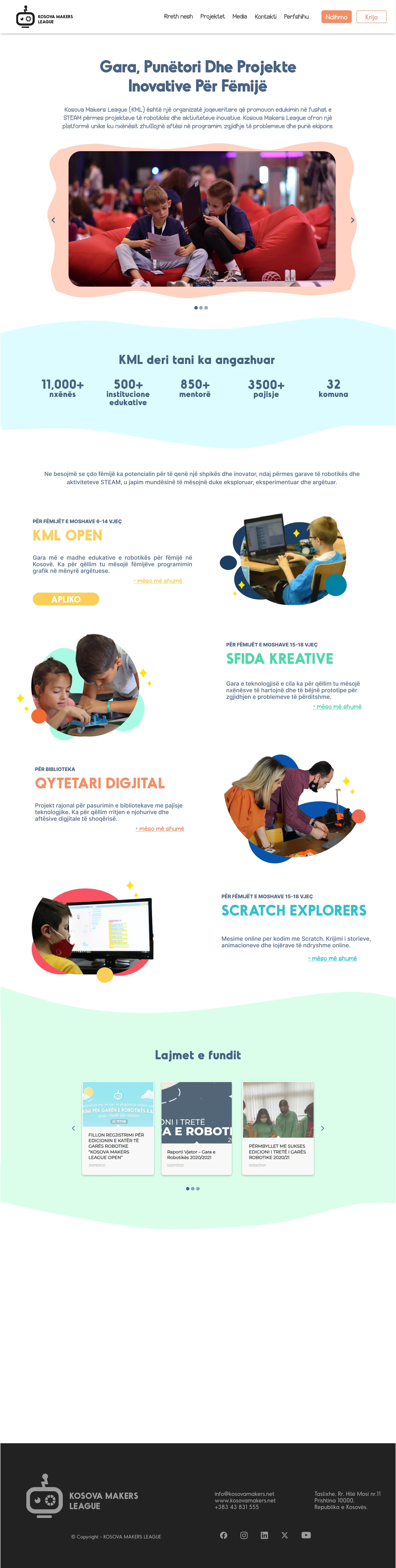 Kosova Makers League Website